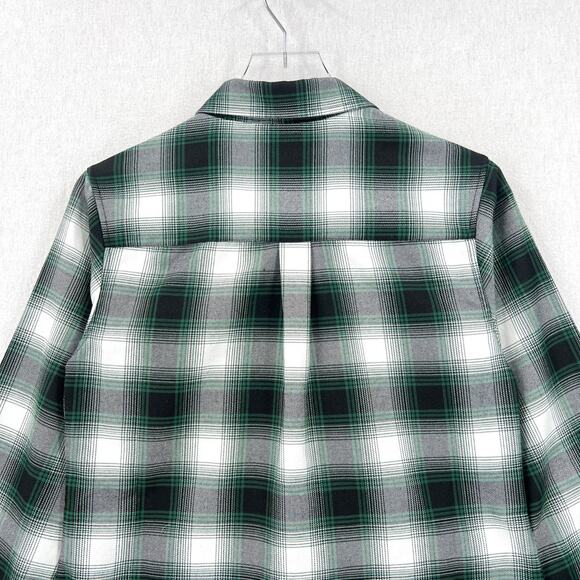 DIXXON Flannel Shirt Callahan Womens Medium Green Tommy Boy Plaid Button Up - Picture 6 of 16